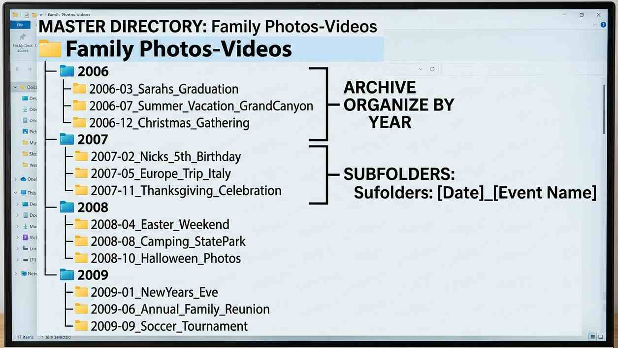 Sample folder structure.